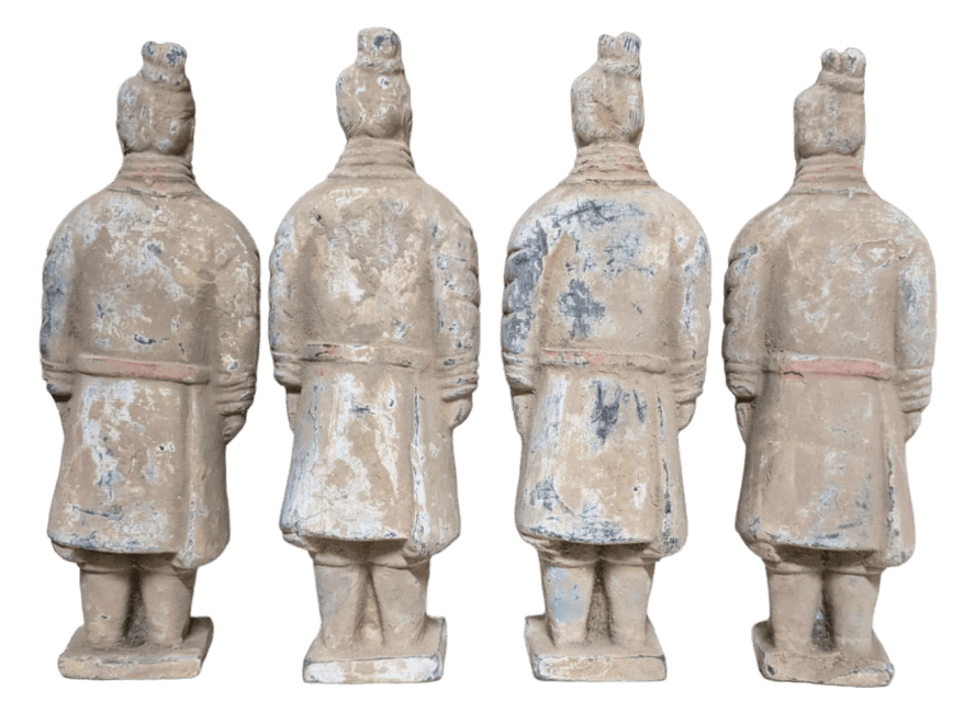 kadzidło i Antyczna kolorowa statua wojownika z terakoty 16 cm x 4 szt|pl