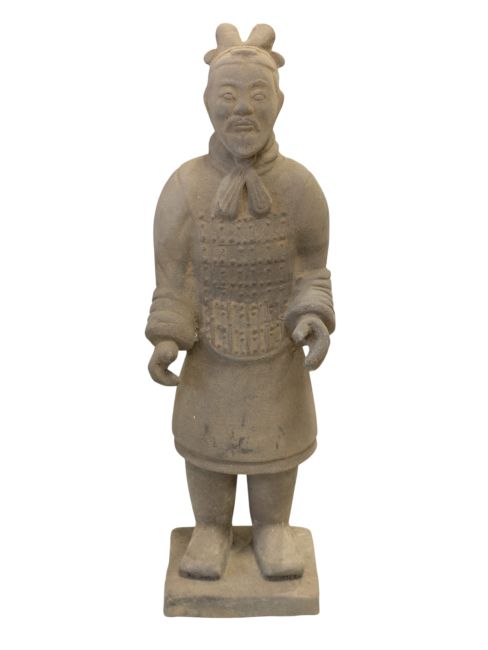Czarna terakotowa figura generała 22 cm