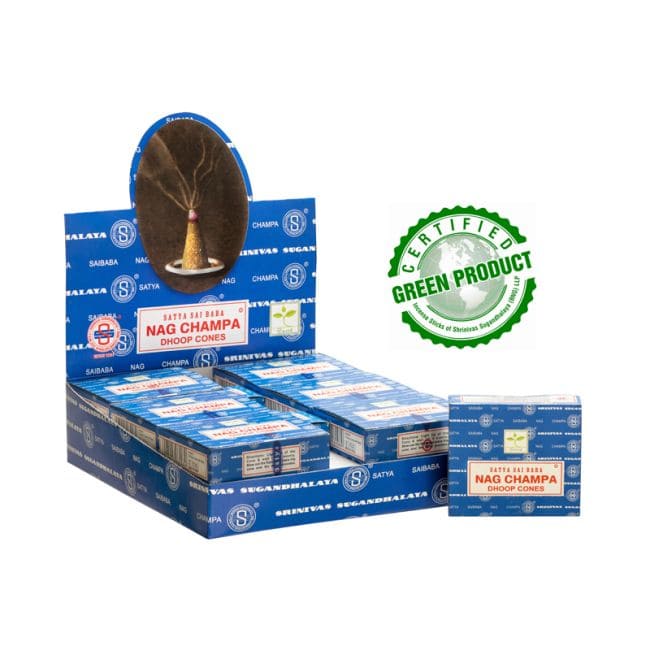 kadzidło i Kadzidła Satya Nag Champa w szyszkach