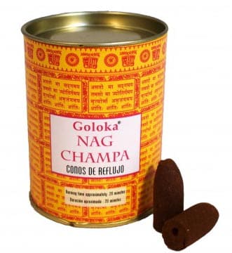 Stożki zwrotne Goloka Nag Champa 6szt