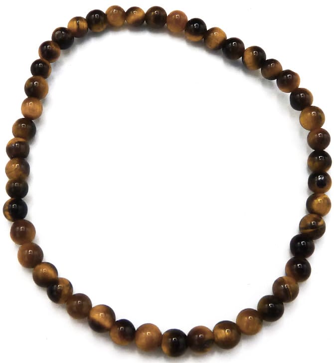 Bransoletka z tygrysim okiem koraliki 4mm