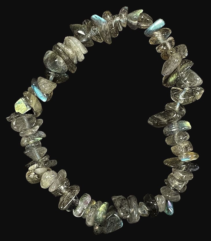 Bracelet Labradorite AA  chips18cm