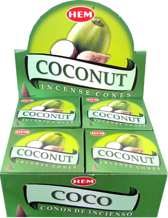 Rożki kokosowe z brzegiem kadzidła