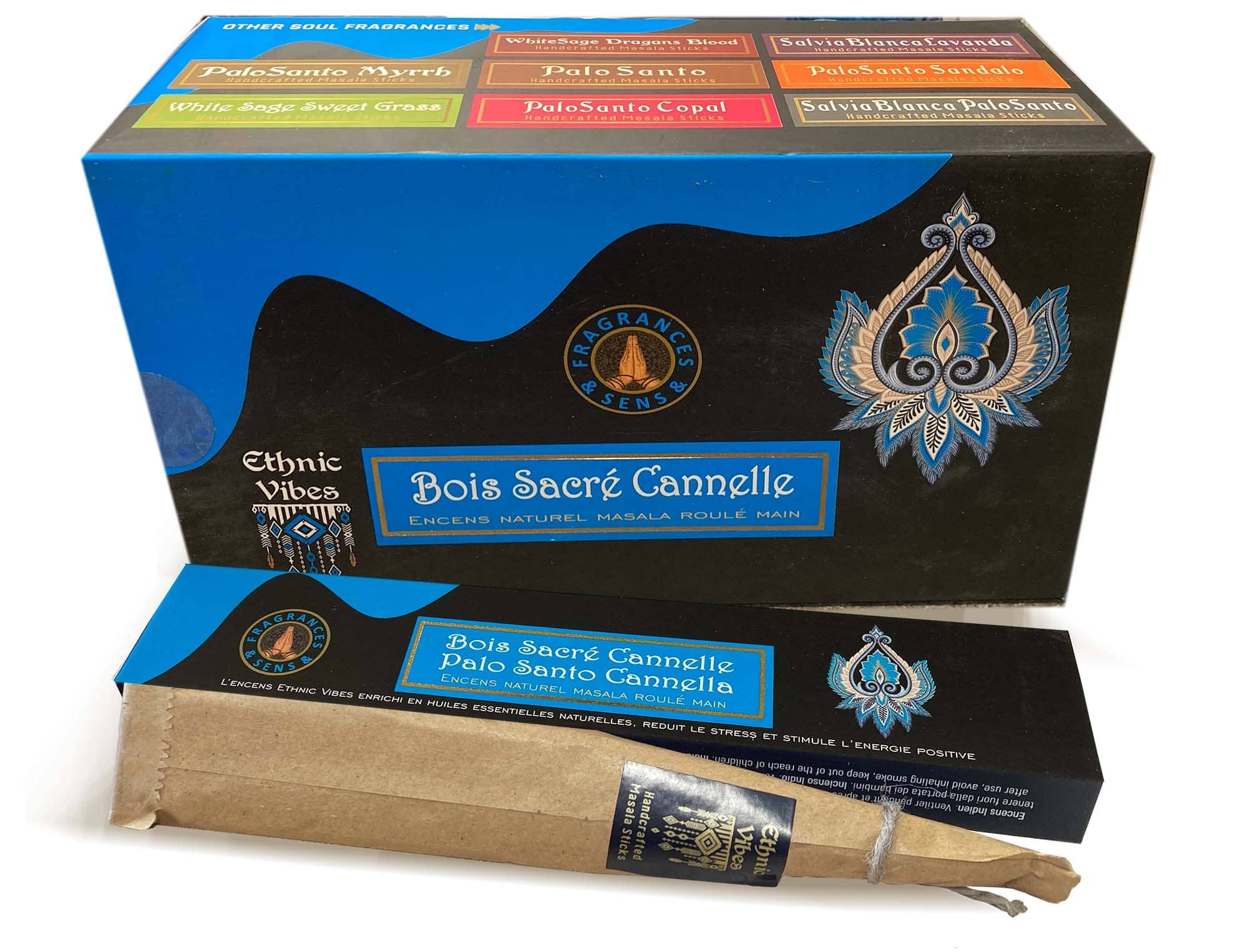 kadzidło i Kadzidła Fragrances & Sens Ethnic Vibes Palo Santo & Cinnamon masala 15g