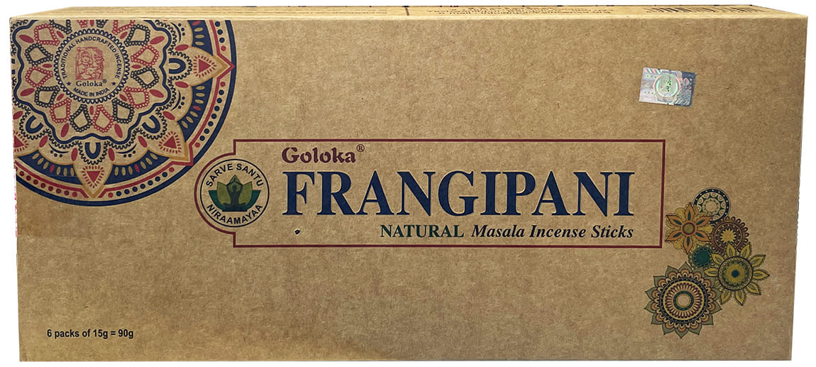 Goloka Frangipani masala Naturalne kadzidło 6x15g