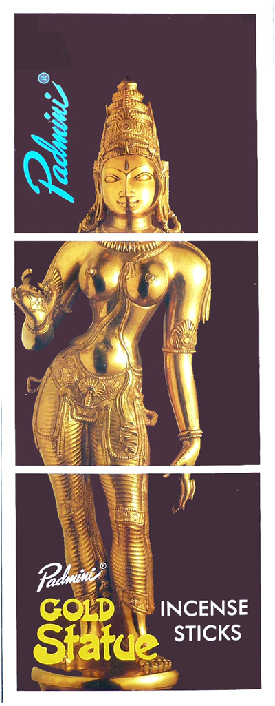 Padmini złota statua kadzidło hexa 20 bts