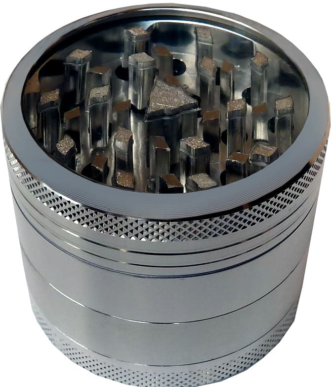 Przezroczysty młynek metalowy 4 części 50mm