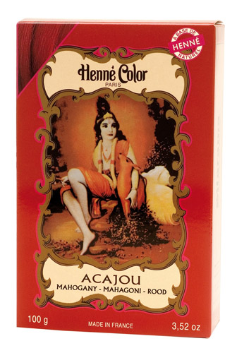 Zestaw 6 barwników do henny Henna w proszku kolor mahoniowy 100g