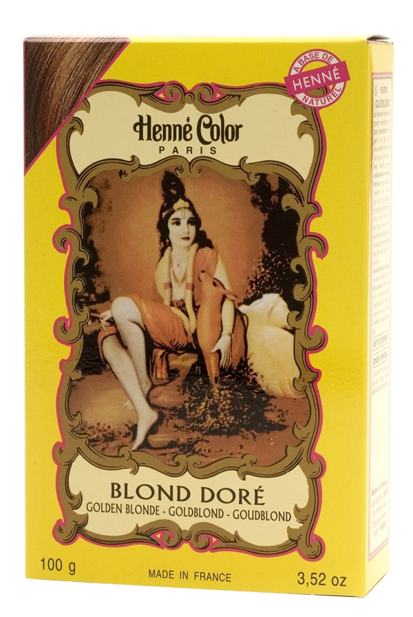 Opakowanie 6 barwników do henny złoty blond 100g