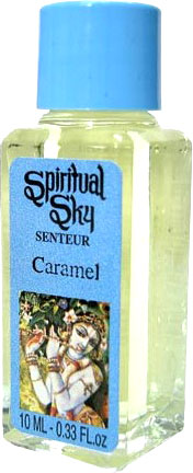 Opakowanie 6 olejków zapachowych o zapachu karmelu Spirit Sky 10ml