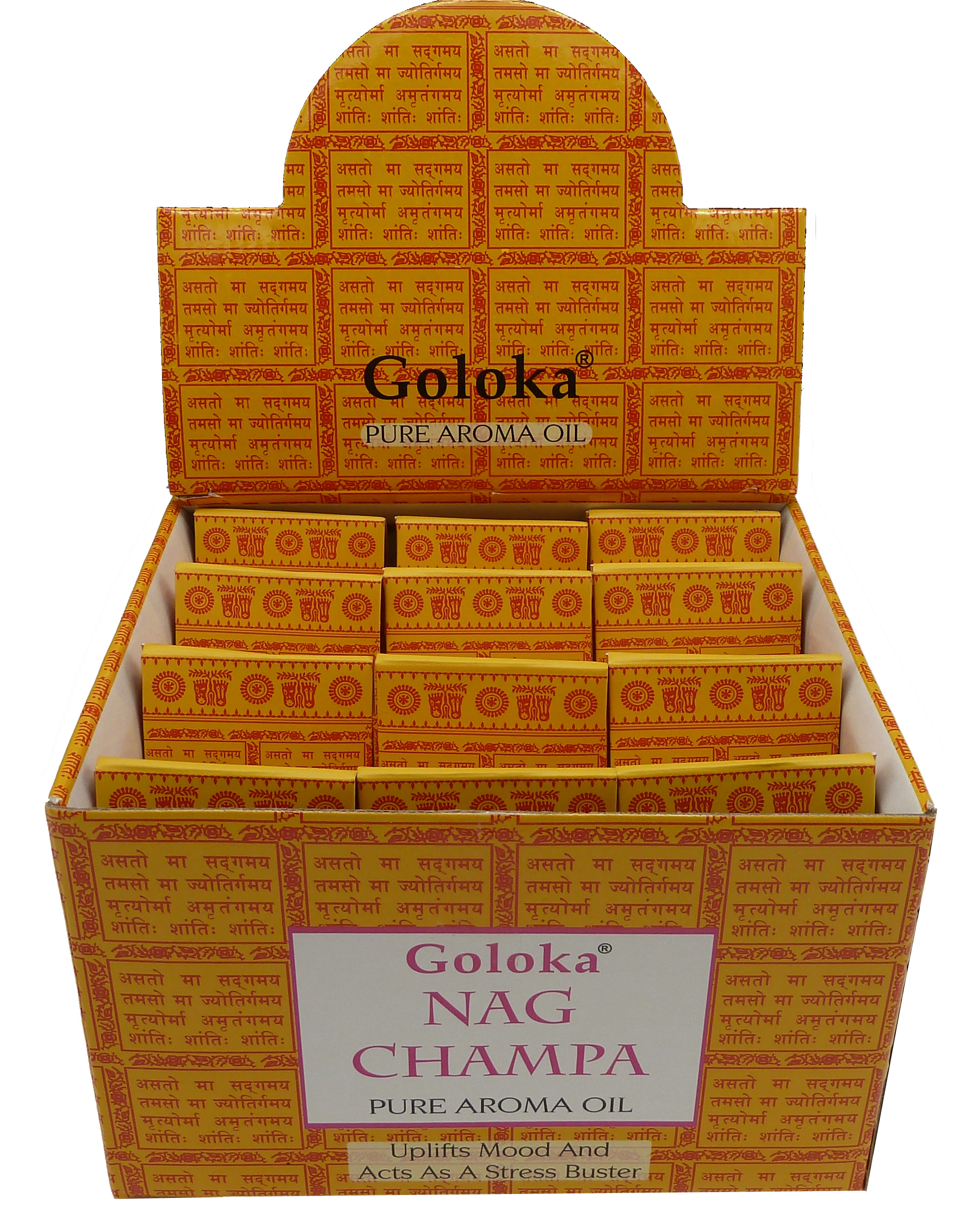 Olejek zapachowy Goloka Nag Champa 10ml x 12