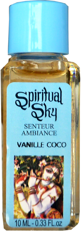 Opakowanie 6 olejków o zapachu wanilii i kokosa Spirit Sky 10ml