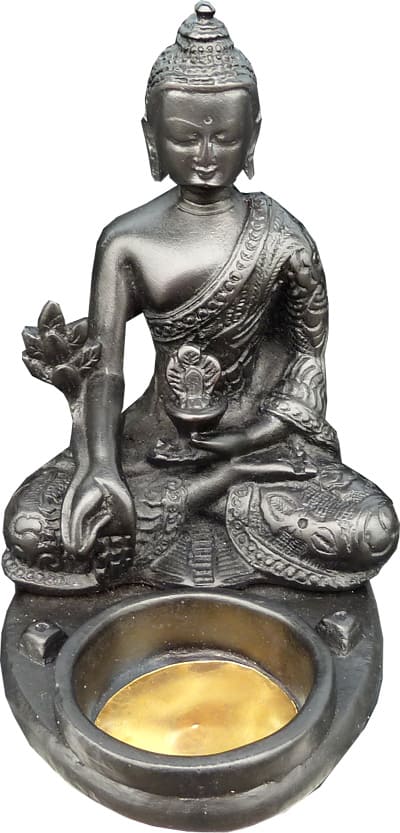 Uchwyt na kadzidło Żywiczny świecznik Budda 10x12x8cm