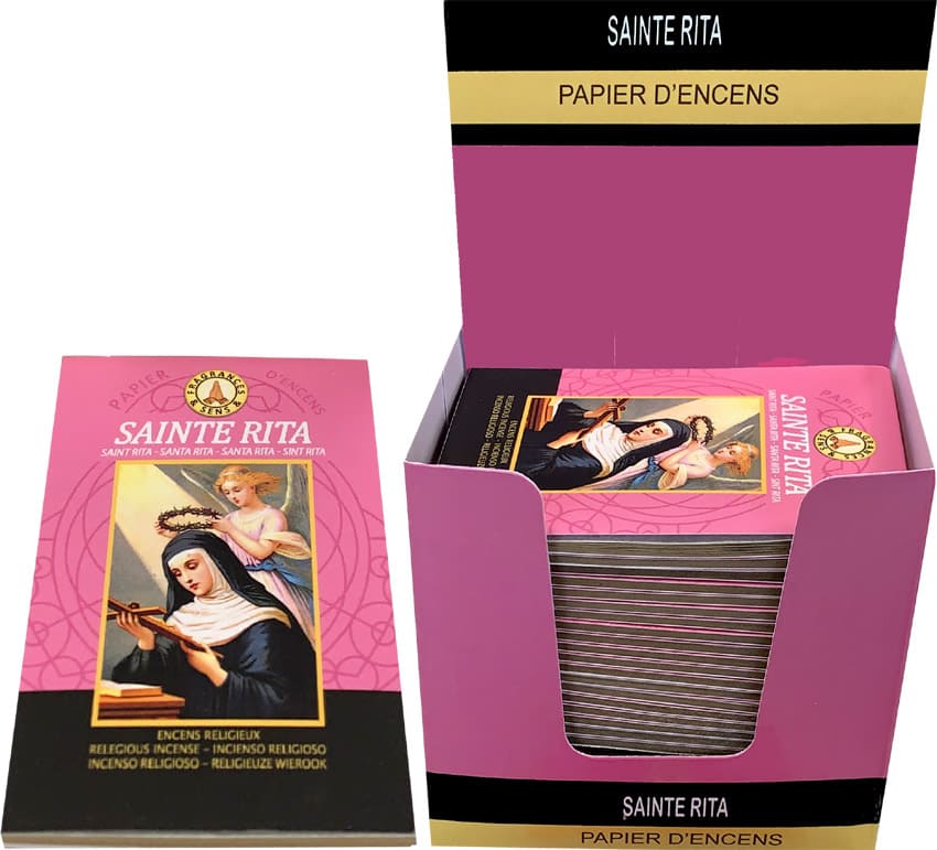 kadzidło i Papier do kadzideł Fragrances & Sens Sainte Rita x30