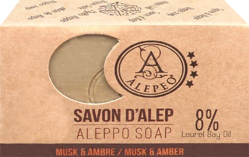 Mydło Aleppo piżmo i bursztyn 8% 100g