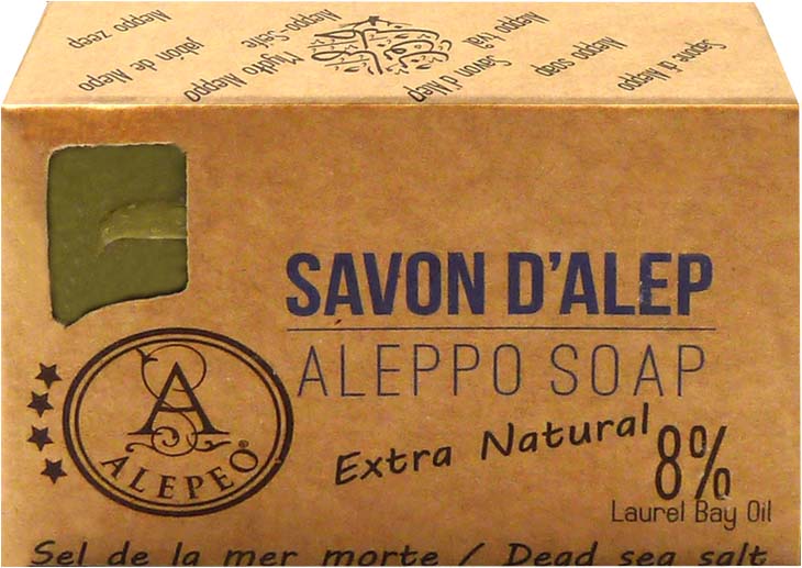 Mydło z Aleppo, sól z Morza Martwego 8% 100g