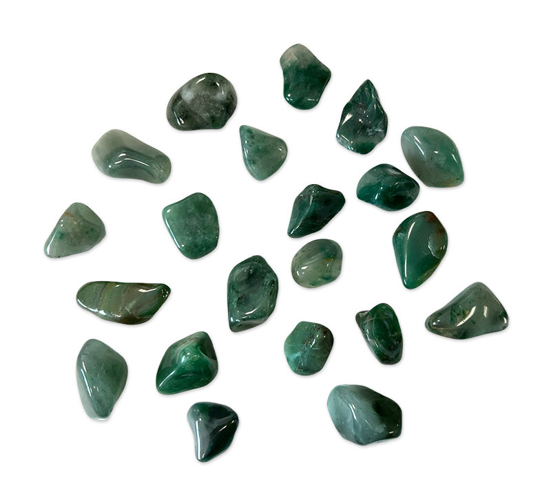 Kamienie sypkie zielone Chalcedon AB 250g