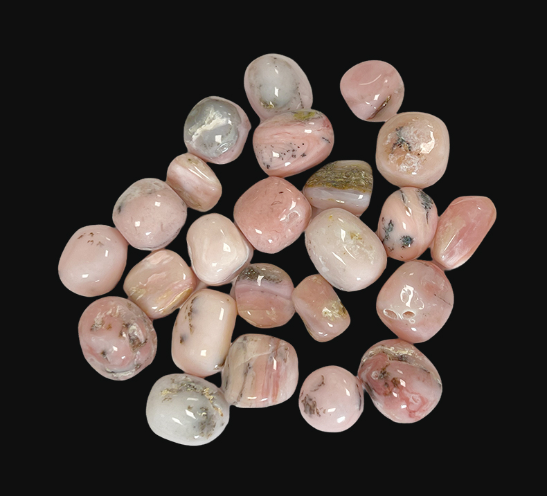 Różowy Opal AAA kamienie spadające 250g