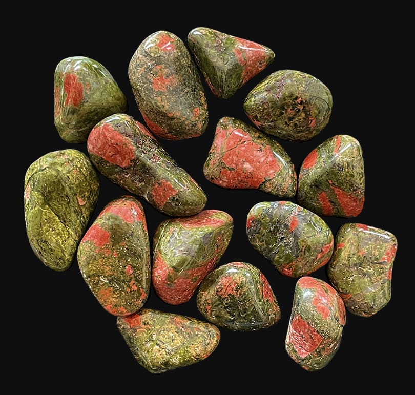 Unakite A kamienie sypane 250g