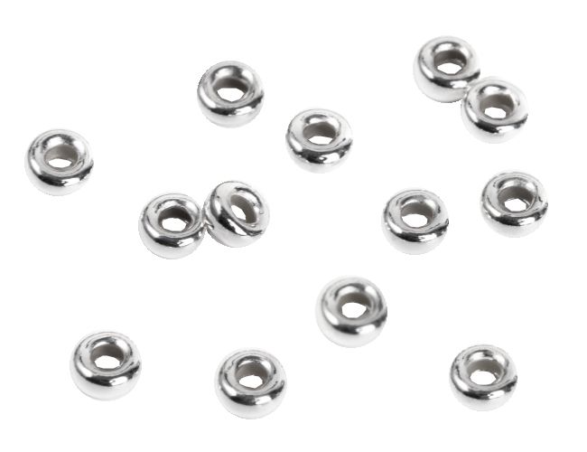 Koraliki w kształcie pączków ze srebra 925 4 mm x 20