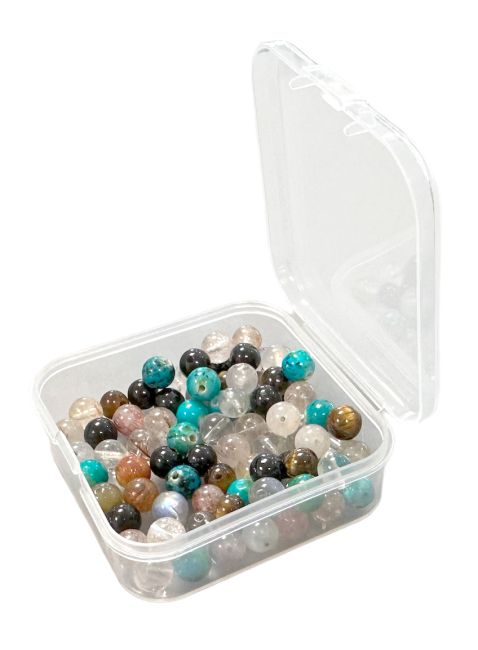 Plastikowe pudełko do przechowywania koralików 5,5 cm x 12