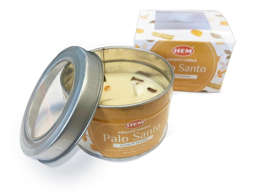 kadzidło i Świeca HEM Smudge Palo Santo z kamieniem