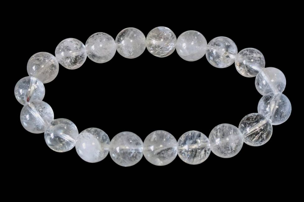 Bransoletka z kryształów górskich, koraliki 10mm