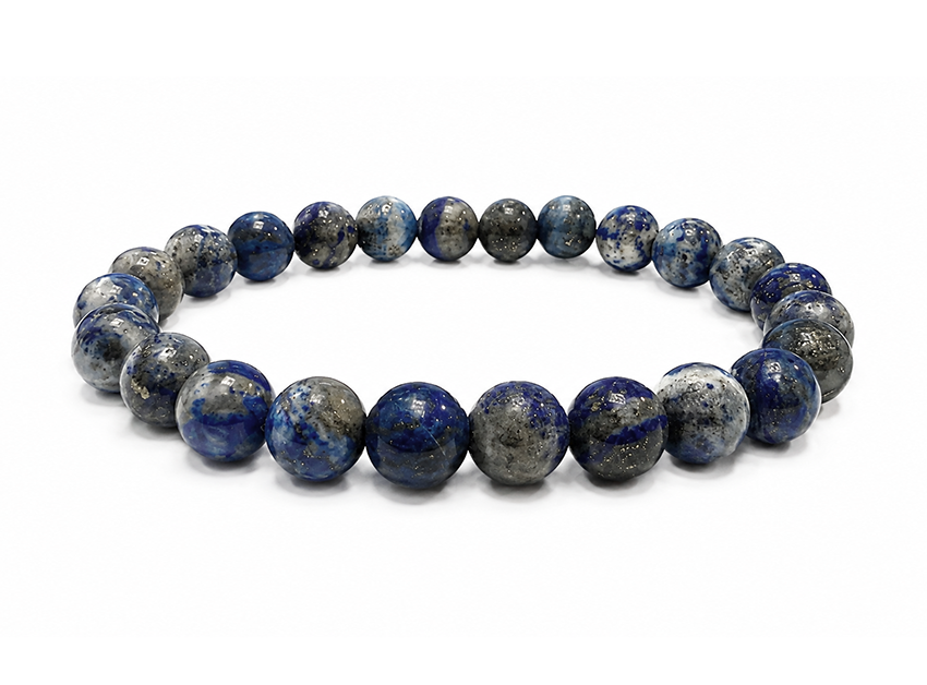 Bransoletka z Lapis Lazuli AB koraliki 8-9mm