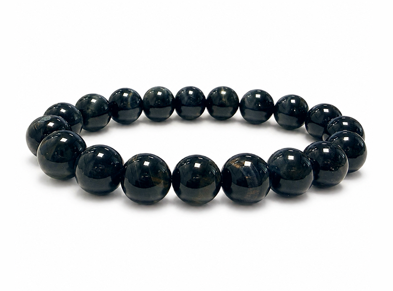 Bransoletka Sokole Oko AA koraliki 10mm