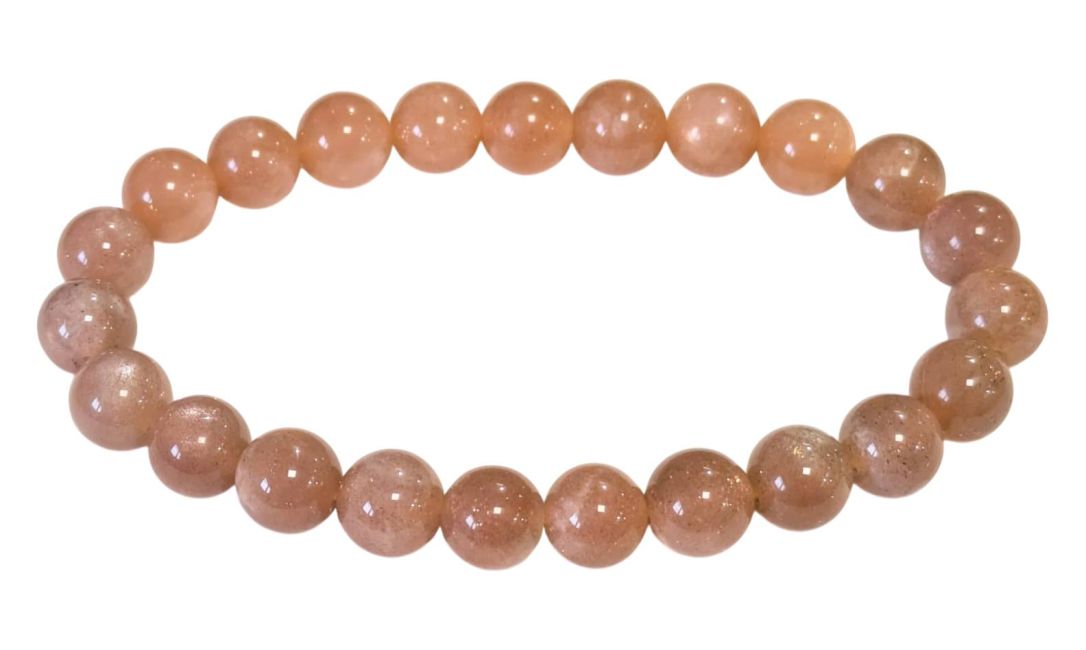 Bransoletka z kamieniami słonecznymi A koralikami 8-9 mm