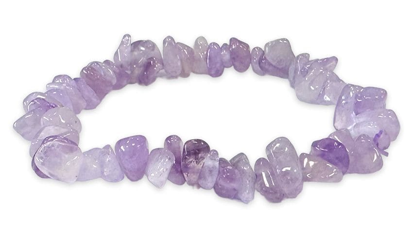 Bracelet Amethyste Lavande A chips 5-8mm 18cm