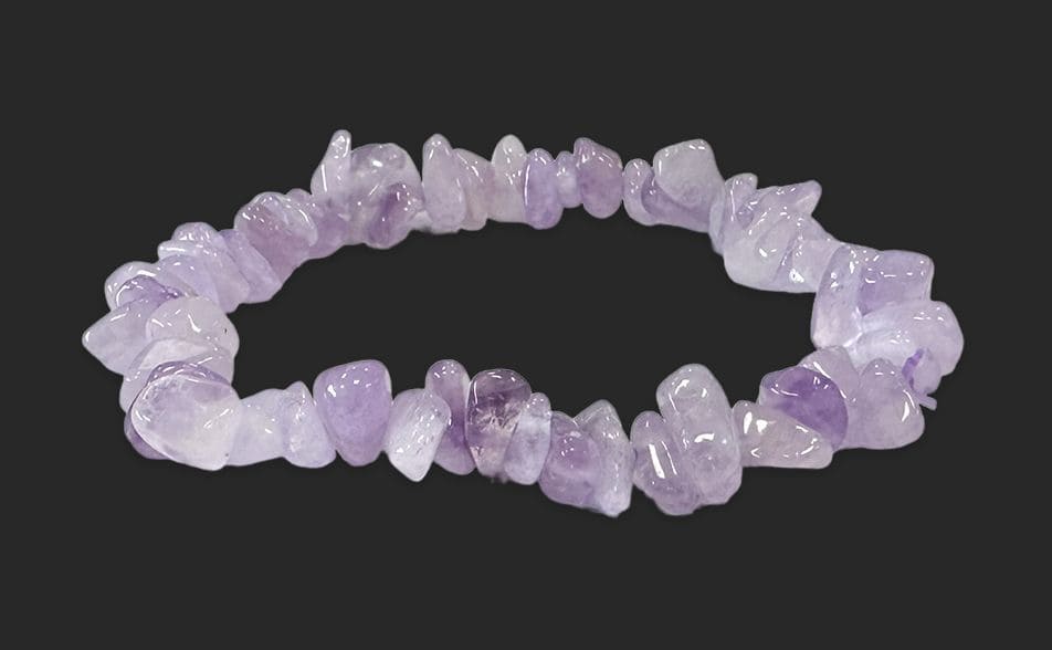 Bracelet Amethyste Lavande A chips 5-8mm 18cm