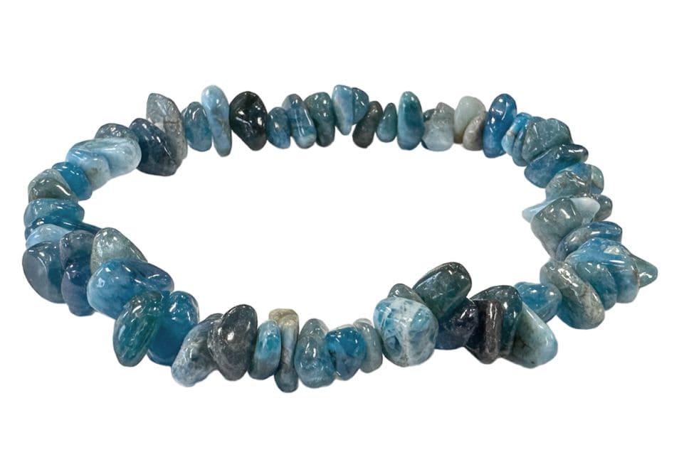 Bracelet Apatite Bleue A chips 18cm