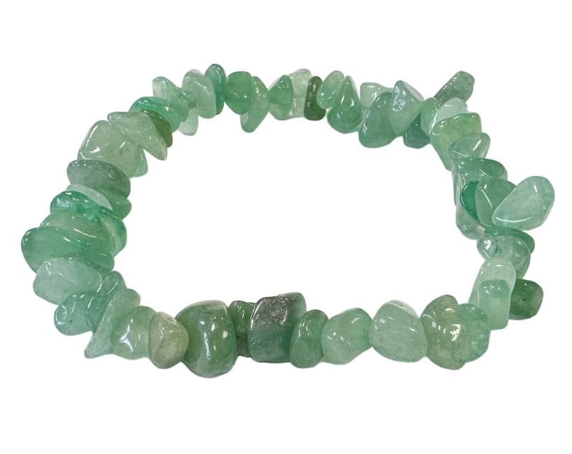 Bracelet aventurine verte chips 18cm