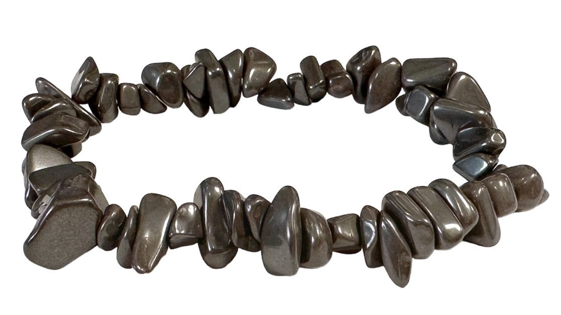 Bracelet chips Hematite B 18cm