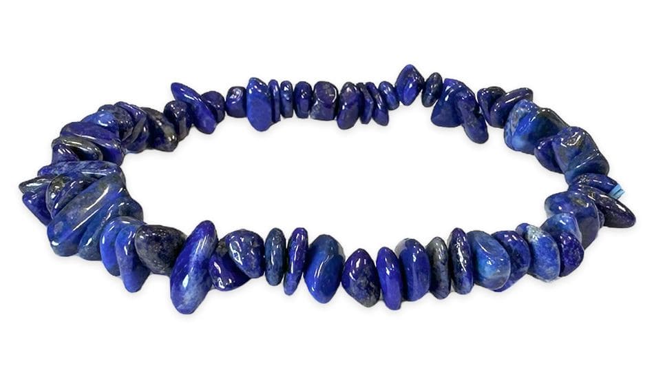 Bransoletka z chipem Lapis Lazuli AA 18cm