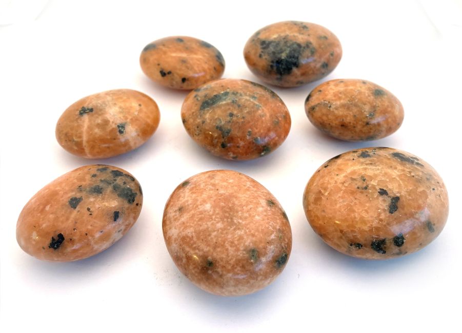 Pomarańczowe kamienie kalcytowe w rolkach 500gr