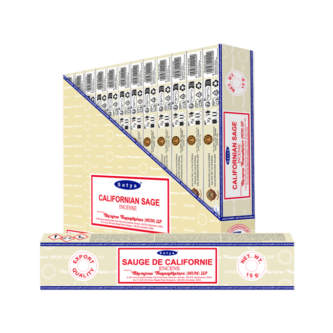 Kadzidło Satya Kalifornijska Biała Szałwia 15g