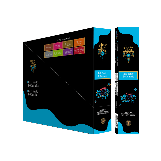 kadzidło i Kadzidła Fragrances & Sens Ethnic Vibes Palo Santo & Cinnamon masala 15g