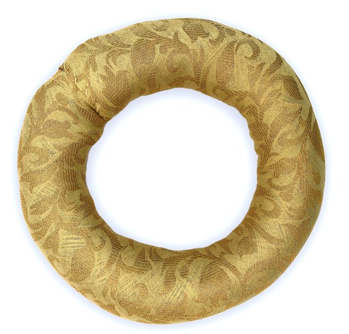 Okrągła złota poduszka na misę śpiewającą 15 cm