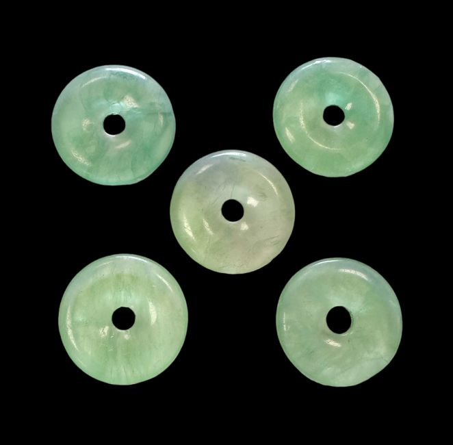 Pączek z zielonym fluorytem 3cm x5
