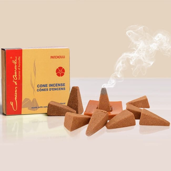 kadzidło i Kadzidła Auroville Patchouli 5x10 stożków|pl