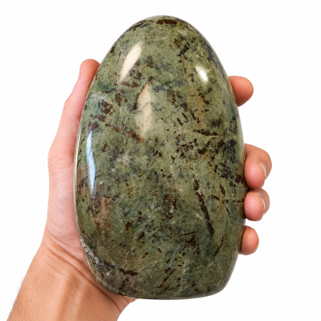 kadzidło i Polerowany blok serpentynowy 1,530 kg