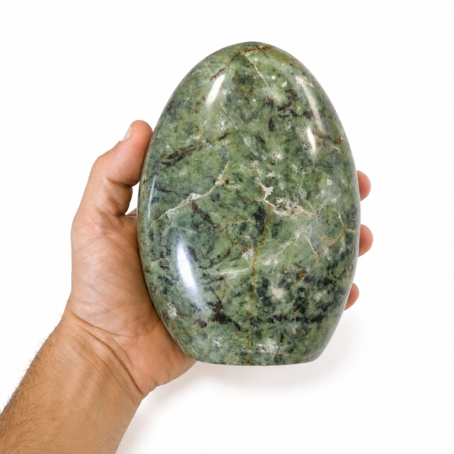 kadzidło i Polerowany blok serpentynowy 1,840 kg