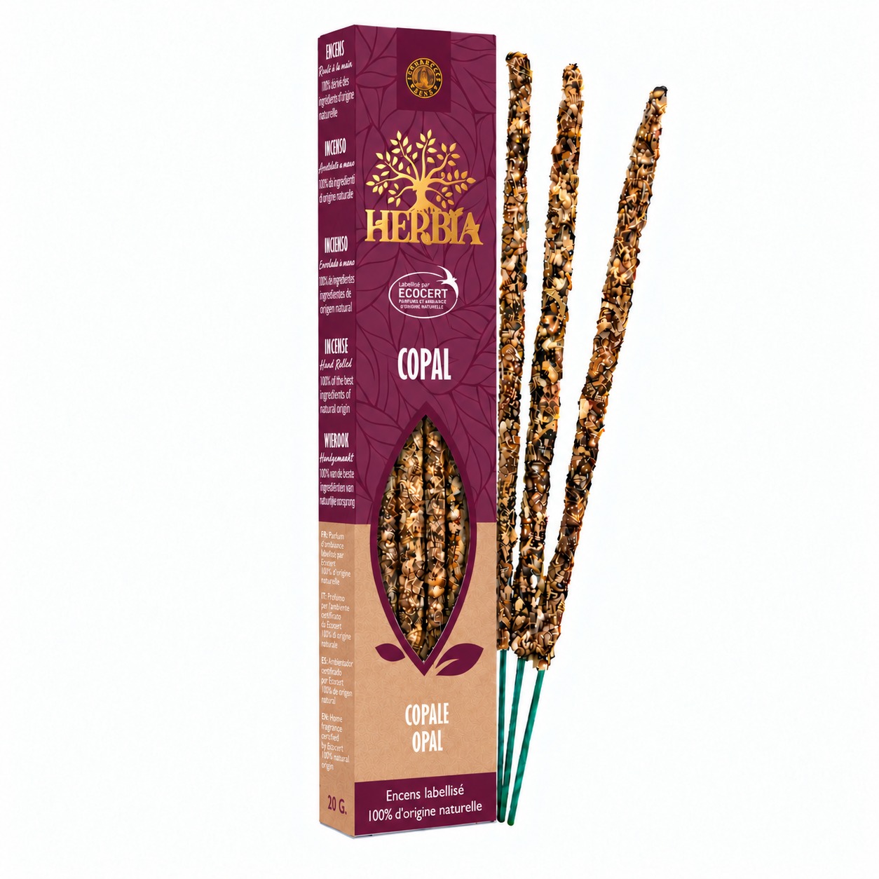 kadzidło i Kadzidło Smudge Ecocert Herbia Copal 20g