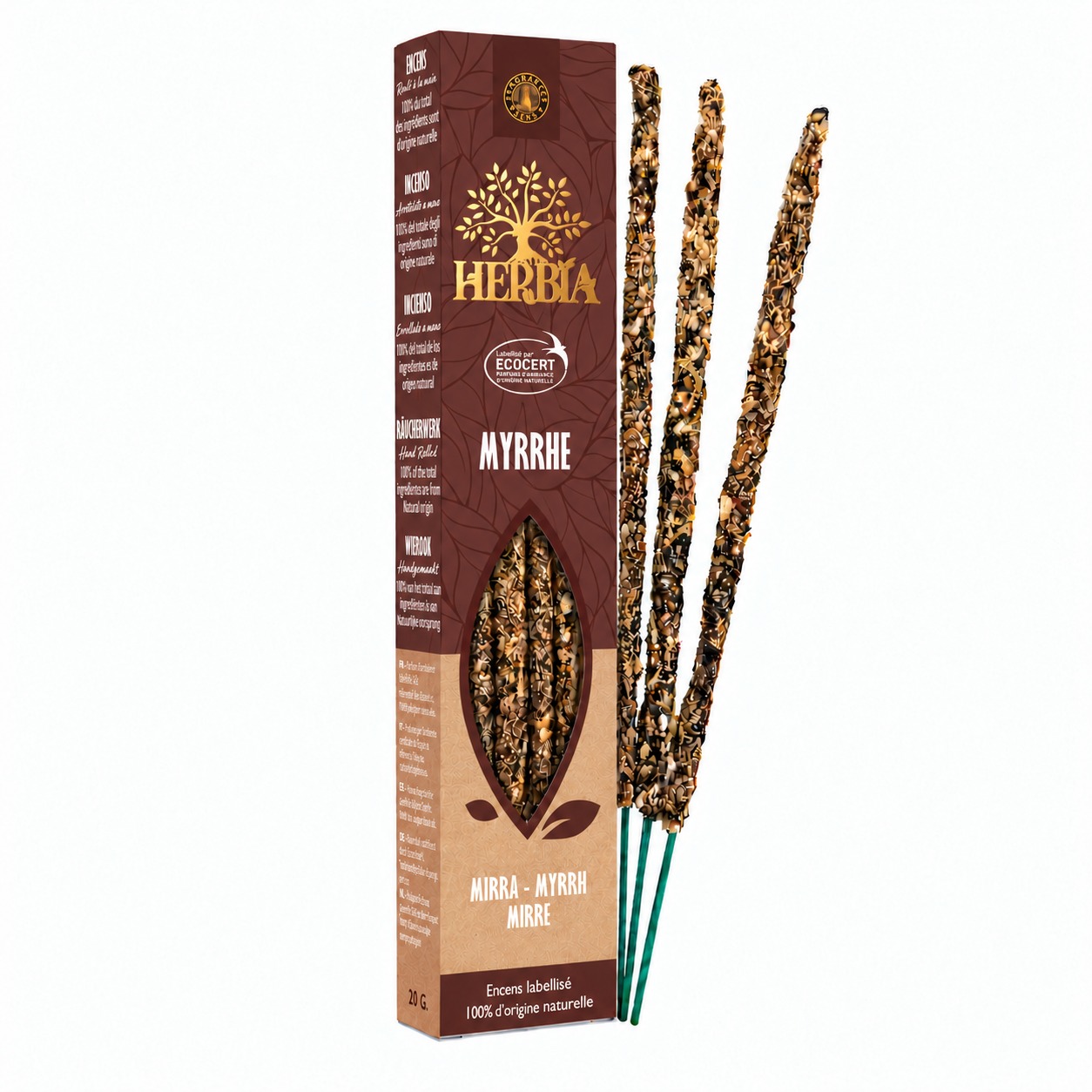 kadzidło i Kadzidło Smudge Ecocert Herbia Mirra 20g