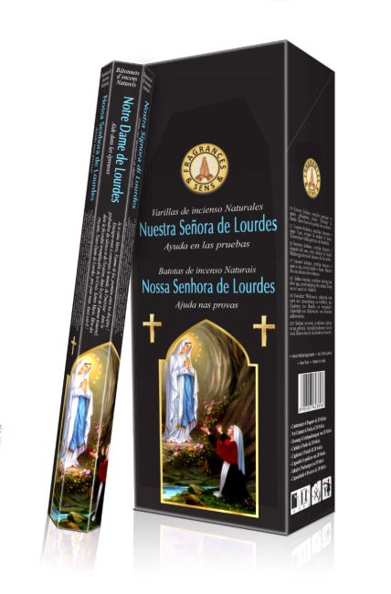 Fragrances&Sens Kadzidło Sześciokątne - Matka Boża z Lourdes