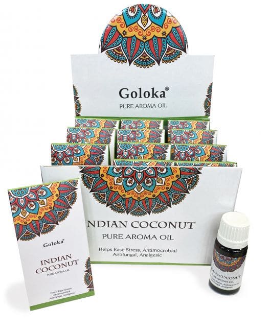 Goloka Olejek zapachowy z indyjskiego kokosa 10 ml x 12