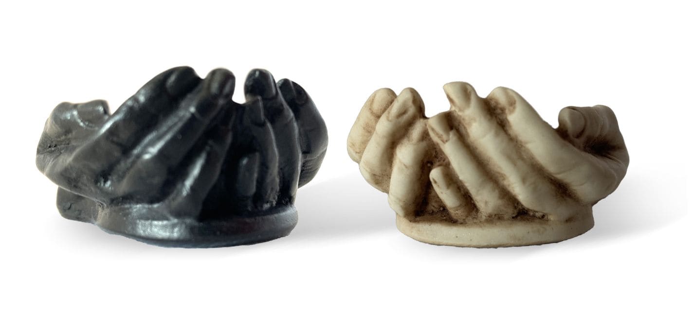 kadzidło i Zestaw 4 białych kadzielnic ręcznych, 6 x 5 x 2,5 cm|pl