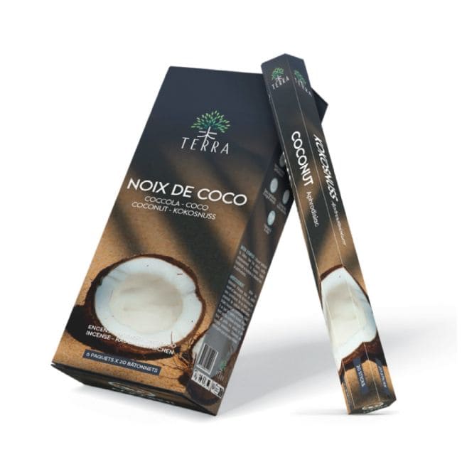 kadzidło i Kadzidło bezwęglowe Terra Coconut hexa